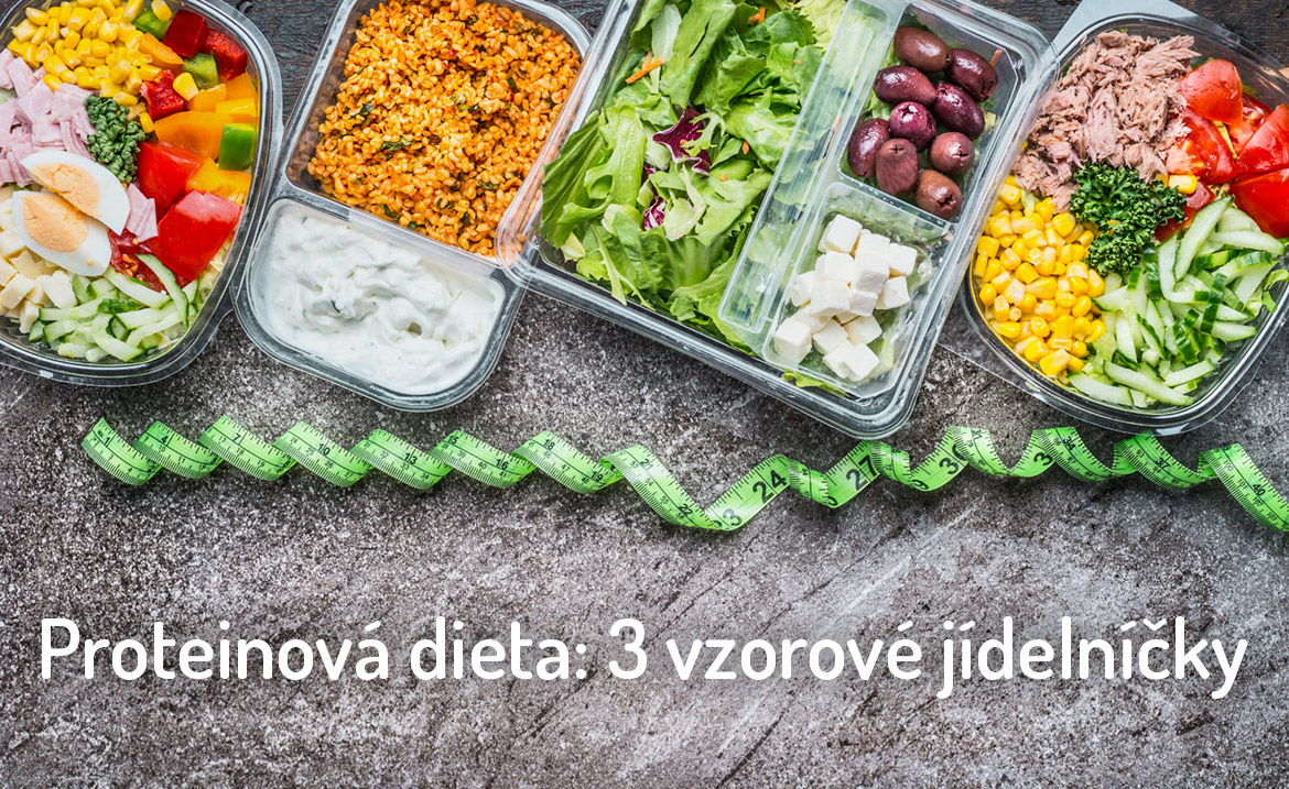 proteinová dieta - vzorový jídelníček